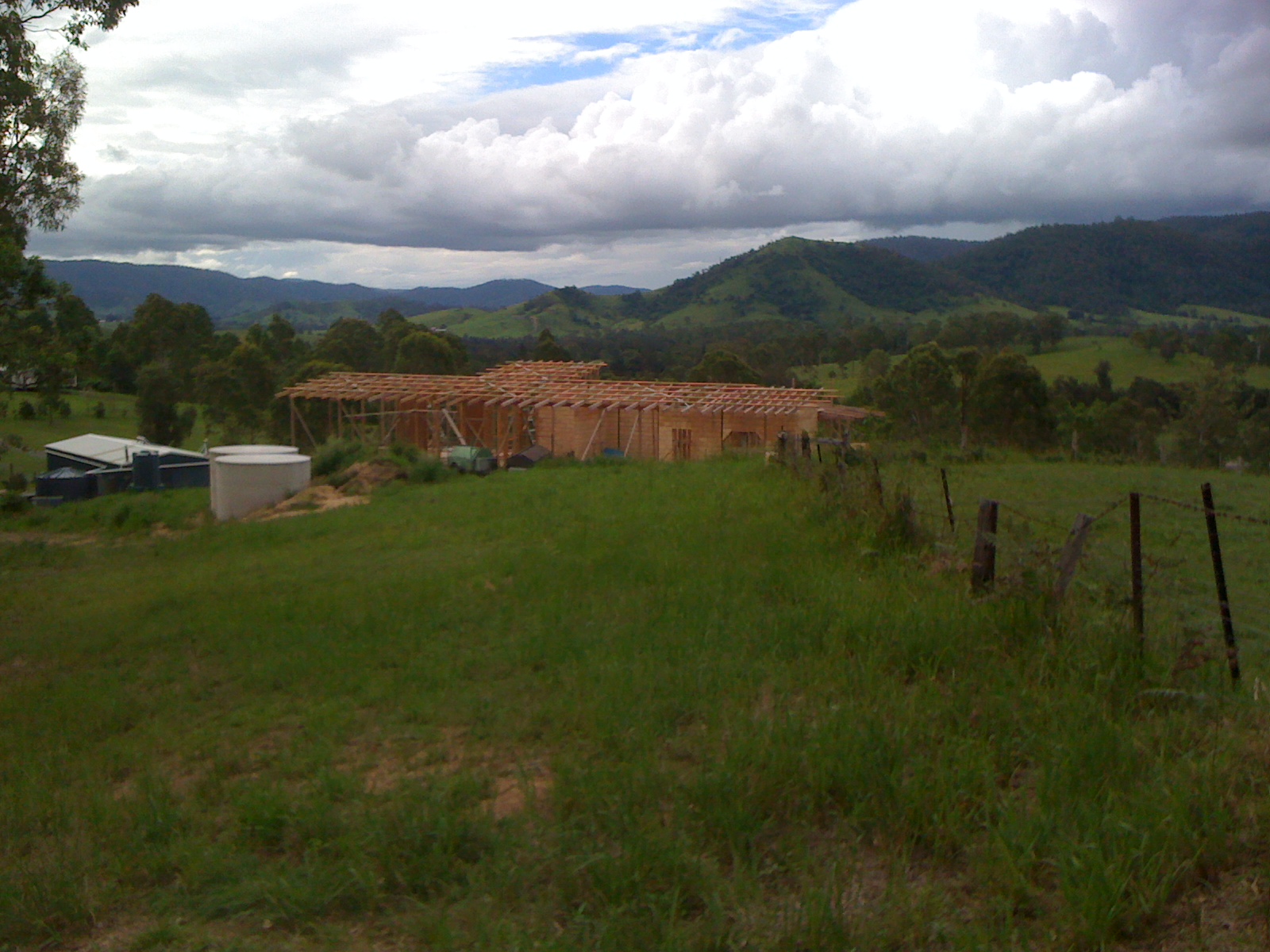 Back of house from header tank