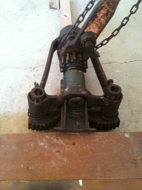 Treated floor board tensioner